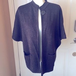 Coldwater Creek brown open cardigan size medium